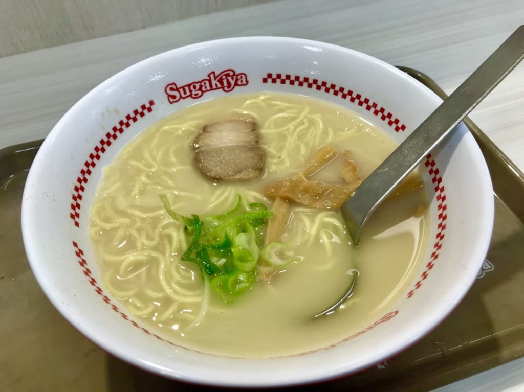 懐かしいスガキヤのラーメン