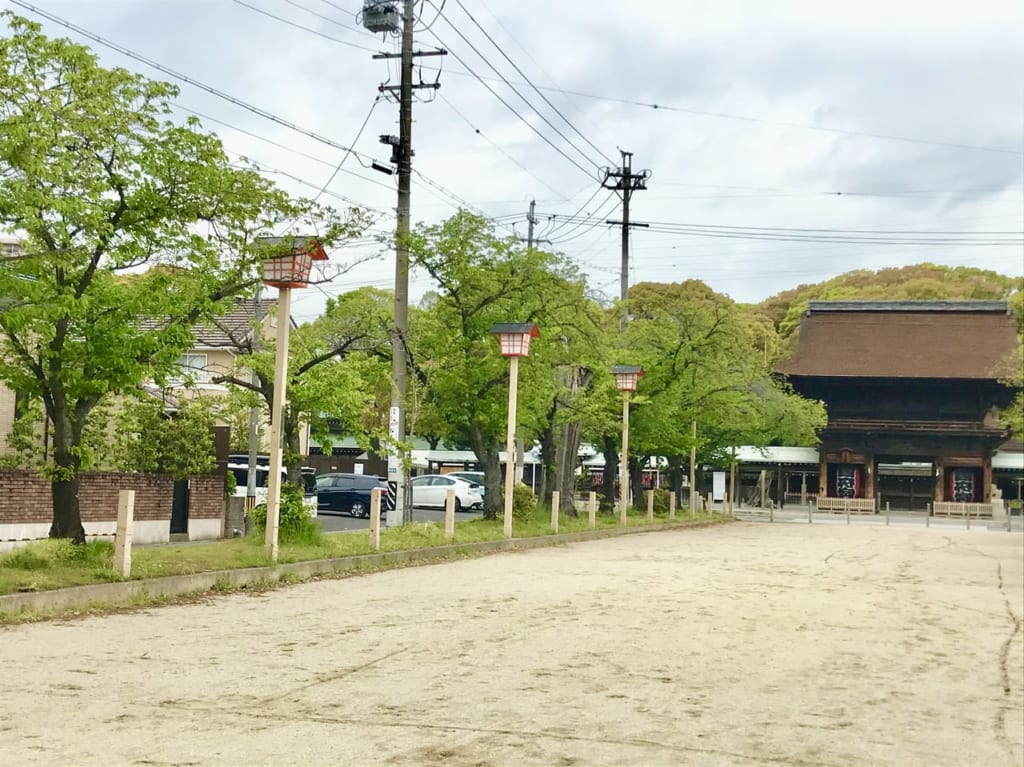 植木まつりが行われる予定だった国府宮参道
